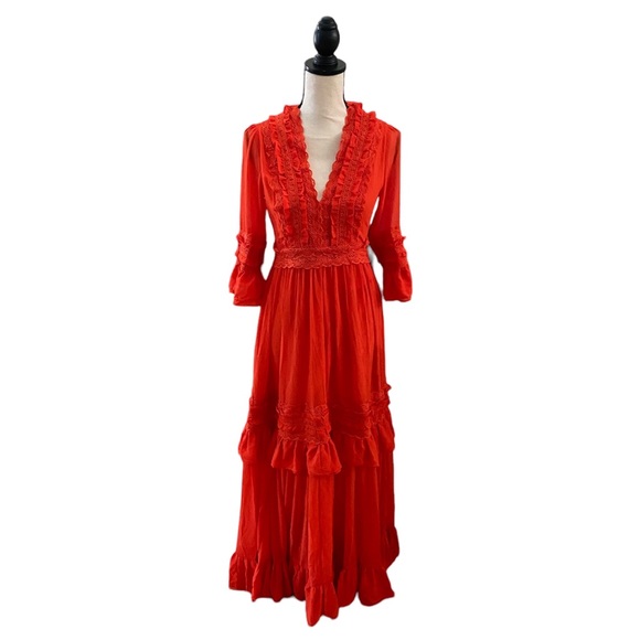 Dresses & Skirts - Boho 3/4 Sleeve Maxi Dress